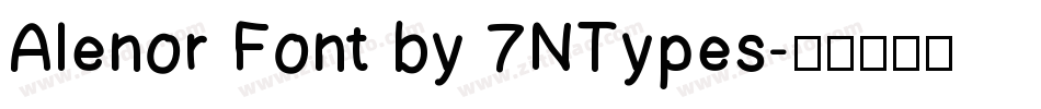 Alenor Font by 7NTypes字体转换